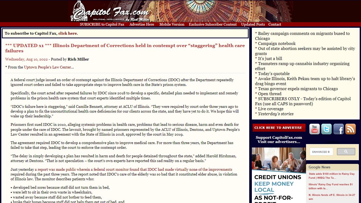 Capitol Fax.com - Your Illinois News Radar » *** UPDATED x1 ...